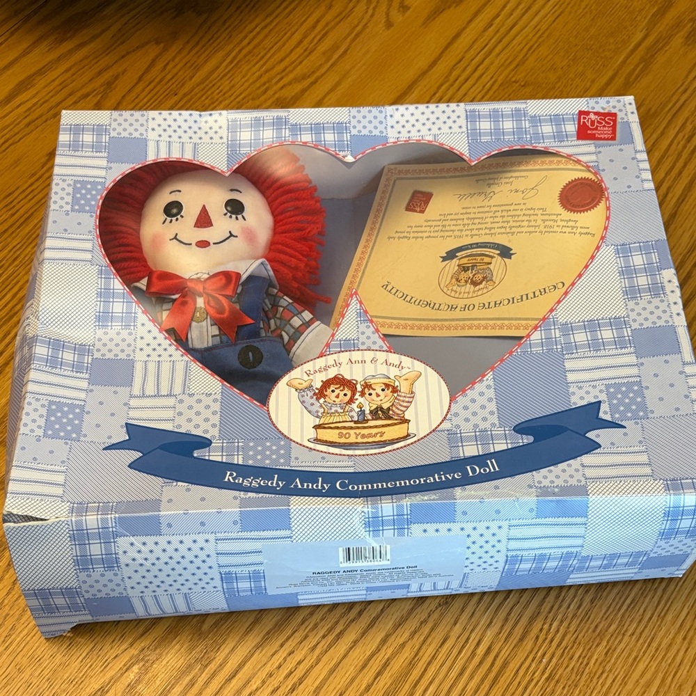 Raggedy Andy Commemorative Doll with Certificate